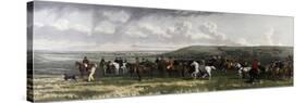 Royal Family Fox Hunting, 1872-null-Stretched Canvas