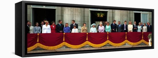 Royal Family on Queen Mother's 100th Birthday, Friday August 5, 2000-null-Framed Stretched Canvas