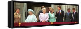 Royal Family on Queen Mother's 100th Birthday, Friday August 5, 2001-null-Framed Stretched Canvas