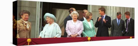 Royal Family on Queen Mother's 100th Birthday, Friday August 5, 2001-null-Stretched Canvas