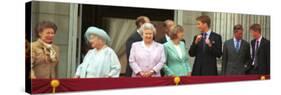 Royal Family on Queen Mother's 100th Birthday, Friday August 5, 2001-null-Stretched Canvas