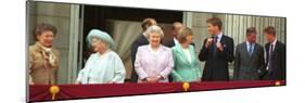 Royal Family on Queen Mother's 100th Birthday, Friday August 5, 2001-null-Mounted Photographic Print