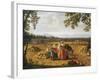 Royal Family Reaping on Carditello Estate-Jacob Philipp Hackert-Framed Giclee Print