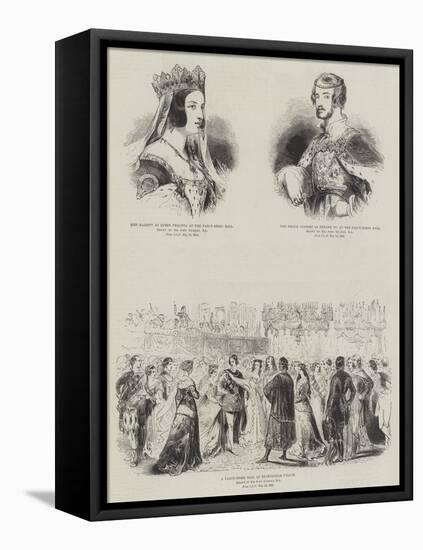 Royal Fancy Dress Ball-Sir John Gilbert-Framed Stretched Canvas