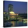 Royal Festival Hall Illuminated at Dusk, South Bank, London, England, United Kingdom, Europe-Roy Rainford-Stretched Canvas