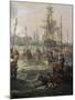 Royal Fleet Following Louis XVI at Cherbourg June 23-Louis Philippe Crepin-Mounted Giclee Print