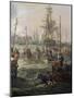 Royal Fleet Following Louis XVI at Cherbourg June 23-Louis Philippe Crepin-Mounted Giclee Print