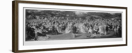 Royal Garden Party at Chiswick House, Hounslow, London, C1875-null-Framed Giclee Print