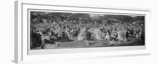 Royal Garden Party at Chiswick House, Hounslow, London, C1875-null-Framed Giclee Print