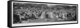 Royal Garden Party at Chiswick House, Hounslow, London, C1875-null-Framed Stretched Canvas