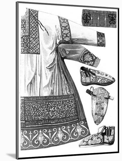 Royal Garments of Charlemagne (742-81), 15th Century-A Bisson-Mounted Giclee Print