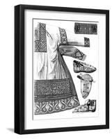 Royal Garments of Charlemagne (742-81), 15th Century-A Bisson-Framed Giclee Print