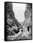 Royal Gorge, Colorado, USA, 1893-John L Stoddard-Framed Stretched Canvas