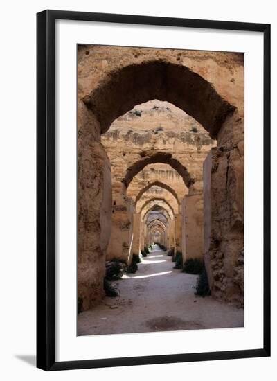 Royal Granaries of Moulay Ismail, Meknes, Morocco, Africa-Kymri Wilt-Framed Photographic Print