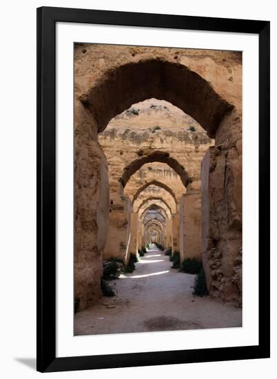 Royal Granaries of Moulay Ismail, Meknes, Morocco, Africa-Kymri Wilt-Framed Photographic Print