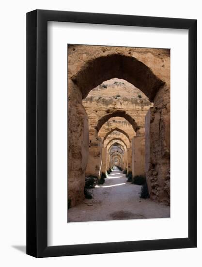 Royal Granaries of Moulay Ismail, Meknes, Morocco, Africa-Kymri Wilt-Framed Photographic Print