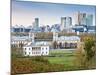 Royal Greenwich Park, National Maritime Musuem, and Canary Wharf in Autumn, London, England-Jane Sweeney-Mounted Photographic Print