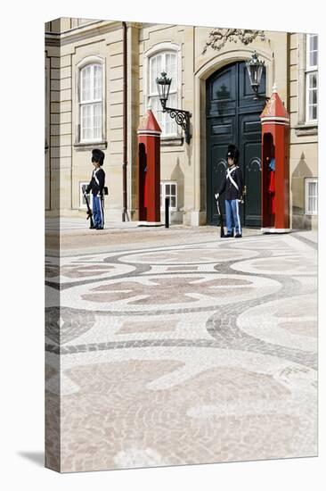 Royal Guard, Copenhagen, Denmark, Scandinavia-Axel Schmies-Stretched Canvas