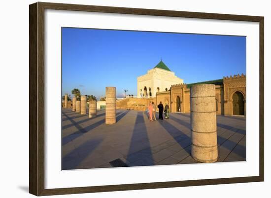 Royal Guard on Duty at Mausoleum of Mohammed V, Rabat, Morocco, North Africa, Africa-Neil Farrin-Framed Photographic Print