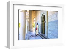 Royal Guard on Duty at Mausoleum of Mohammed V, Rabat, Morocco, North Africa, Africa-Neil Farrin-Framed Photographic Print