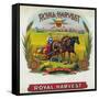 Royal Harvest Brand Cigar Box Label-Lantern Press-Framed Stretched Canvas