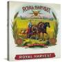 Royal Harvest Brand Cigar Box Label-Lantern Press-Stretched Canvas