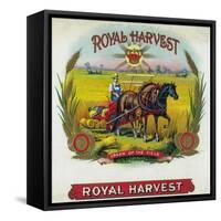 Royal Harvest Brand Cigar Box Label-Lantern Press-Framed Stretched Canvas