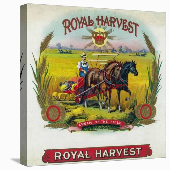 Royal Harvest Brand Cigar Box Label-Lantern Press-Stretched Canvas