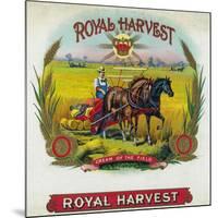 Royal Harvest Brand Cigar Box Label-Lantern Press-Mounted Art Print