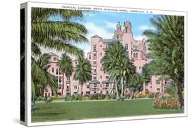 Royal Hawaiian Hotel, Honolulu, Hawaii-null-Stretched Canvas