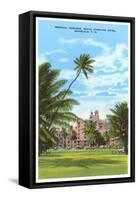 Royal Hawaiian Hotel, Honolulu, Hawaii-null-Framed Stretched Canvas