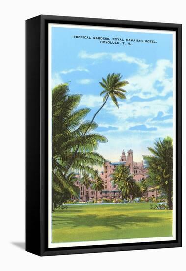 Royal Hawaiian Hotel, Honolulu, Hawaii-null-Framed Stretched Canvas