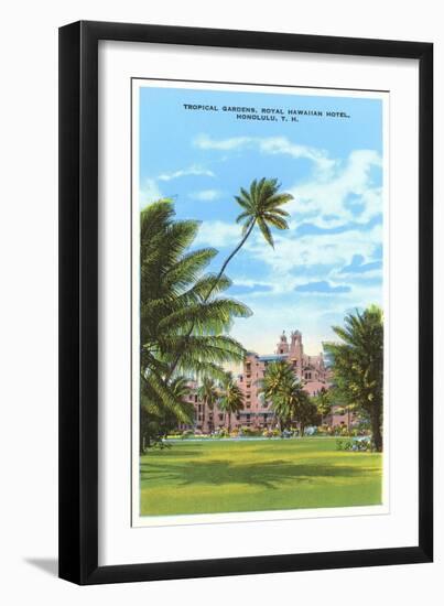 Royal Hawaiian Hotel, Honolulu, Hawaii-null-Framed Art Print