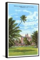 Royal Hawaiian Hotel, Honolulu, Hawaii-null-Framed Stretched Canvas