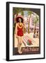 Royal Hawaiian Hotel in Hawaii-Lantern Press-Framed Art Print