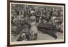 Royal Henley, the Scene on the River Between the Races-Frank Craig-Framed Giclee Print