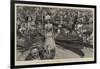 Royal Henley, the Scene on the River Between the Races-Frank Craig-Framed Giclee Print