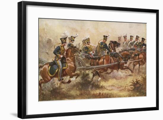 Royal Horse Artillery, C1832-Henry Payne-Framed Giclee Print