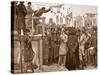 Royal Irish Constabulary Protecting a Government Reporter at a Plan of Campaign Meeting-null-Stretched Canvas