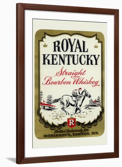 Royal Kentucky Straight Bourbon Whiskey-null-Framed Art Print