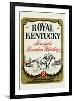 Royal Kentucky Straight Bourbon Whiskey-null-Framed Art Print