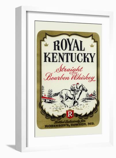 Royal Kentucky Straight Bourbon Whiskey-null-Framed Art Print