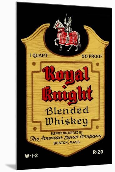 Royal Knight Blended Whiskey-null-Mounted Art Print