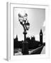 Royal Lamppost UK and Houses of Parliament and Westminster Bridge - Big Ben - London - England-Philippe Hugonnard-Framed Photographic Print