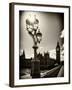 Royal Lamppost UK and Houses of Parliament and Westminster Bridge - Big Ben - London - England-Philippe Hugonnard-Framed Photographic Print