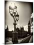 Royal Lamppost UK and Houses of Parliament and Westminster Bridge - Big Ben - London - England-Philippe Hugonnard-Mounted Photographic Print