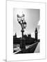 Royal Lamppost UK and Houses of Parliament and Westminster Bridge - Big Ben - London - England-Philippe Hugonnard-Mounted Art Print