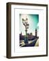 Royal Lamppost UK and Houses of Parliament and Westminster Bridge - Big Ben - London - England-Philippe Hugonnard-Framed Art Print