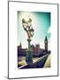 Royal Lamppost UK and Houses of Parliament and Westminster Bridge - Big Ben - London - England-Philippe Hugonnard-Mounted Art Print