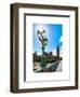 Royal Lamppost UK and Houses of Parliament and Westminster Bridge - Big Ben - London - England-Philippe Hugonnard-Framed Art Print